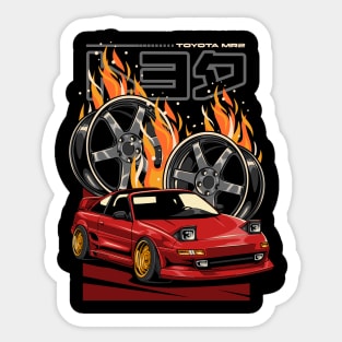 MR2 with Veleg TE37 Sticker